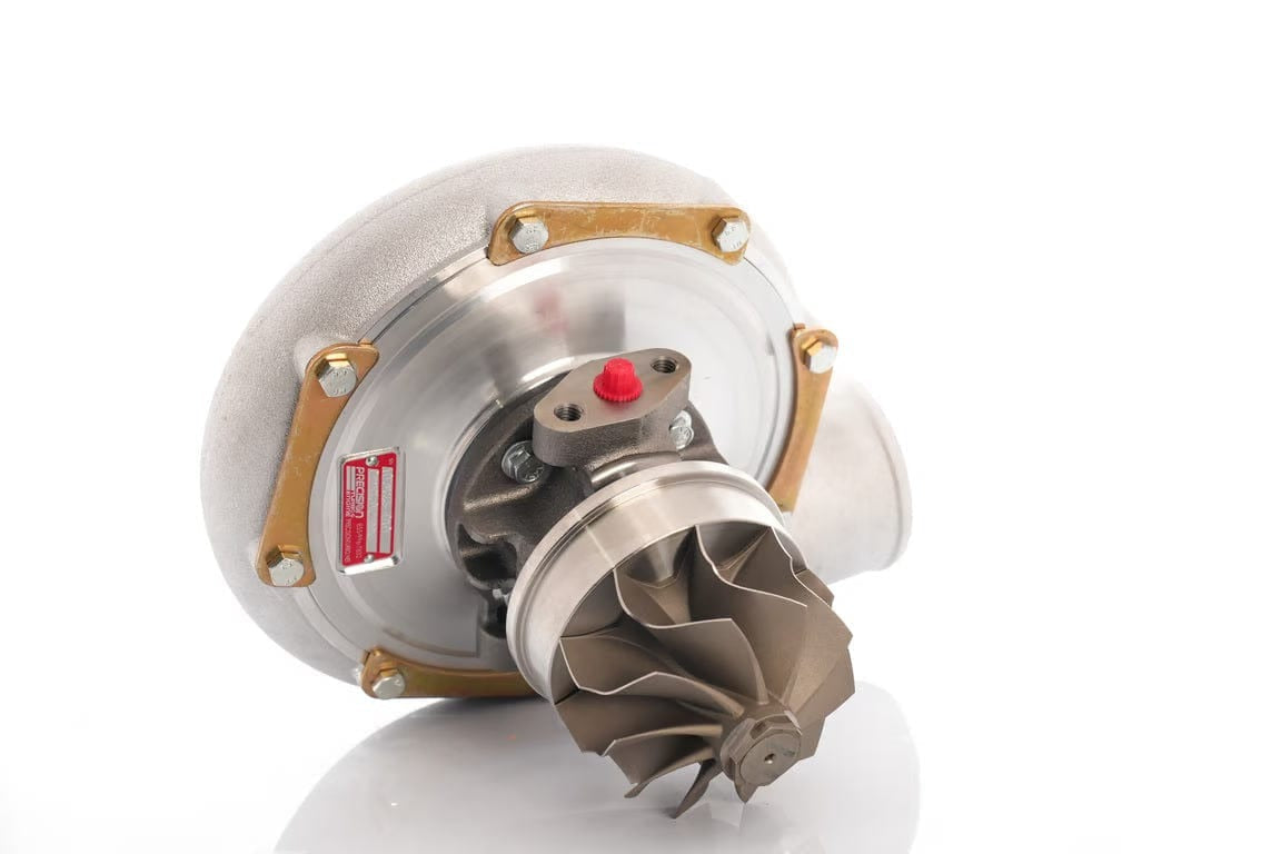 Precision Turbo & Engine CAST PT7675 JB HP CC W/ T4 DIVIDED INLET/V-BAND DISCHARGE .84 A/R