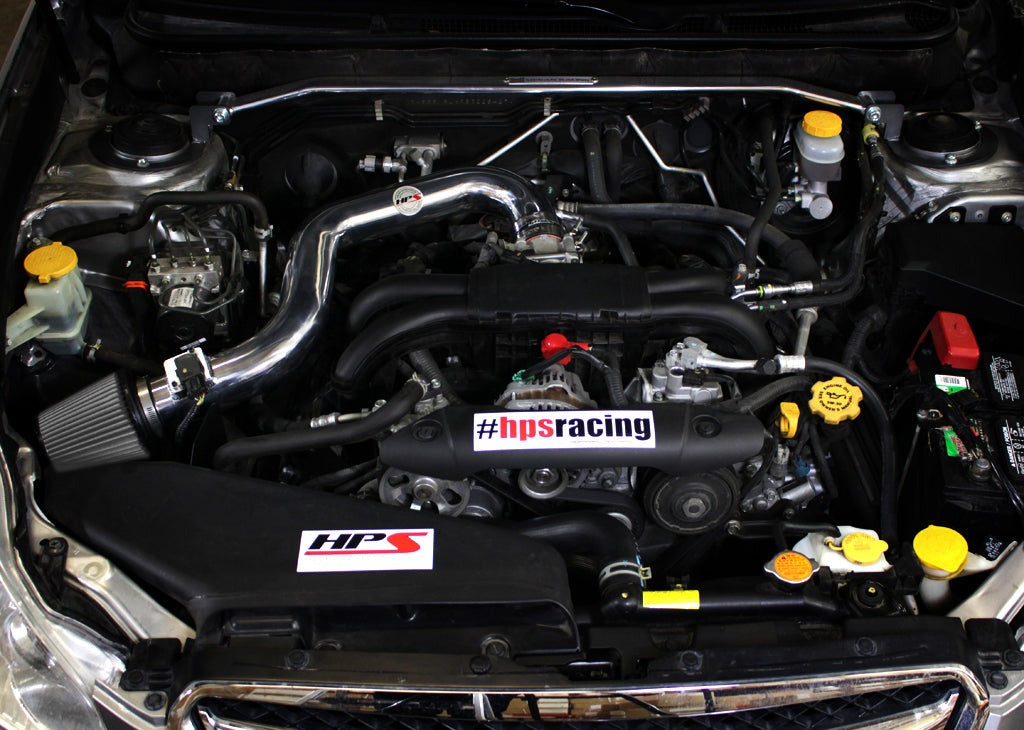 HPS Performance Shortram Air Intake Kit 2010-2011 Subaru Legacy 2.5L Non Turbo, Includes Heat Shield, Blue
