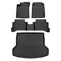 SMARTLINER Floor Liners for 2019-2022 Hyundai Ioniq Hybrid Blue Trim no Subwoofer in Cargo Area (Does Not Fit Electric Models)