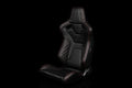 Braum Elite-X Series Sport Seats - Black Diamond (Red Stitching) Pair - Universal