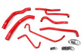 HPS Red Reinforced Silicone Radiator and Heater Hose Kit Coolant Ford 11-14 Mustang 3.7L V6