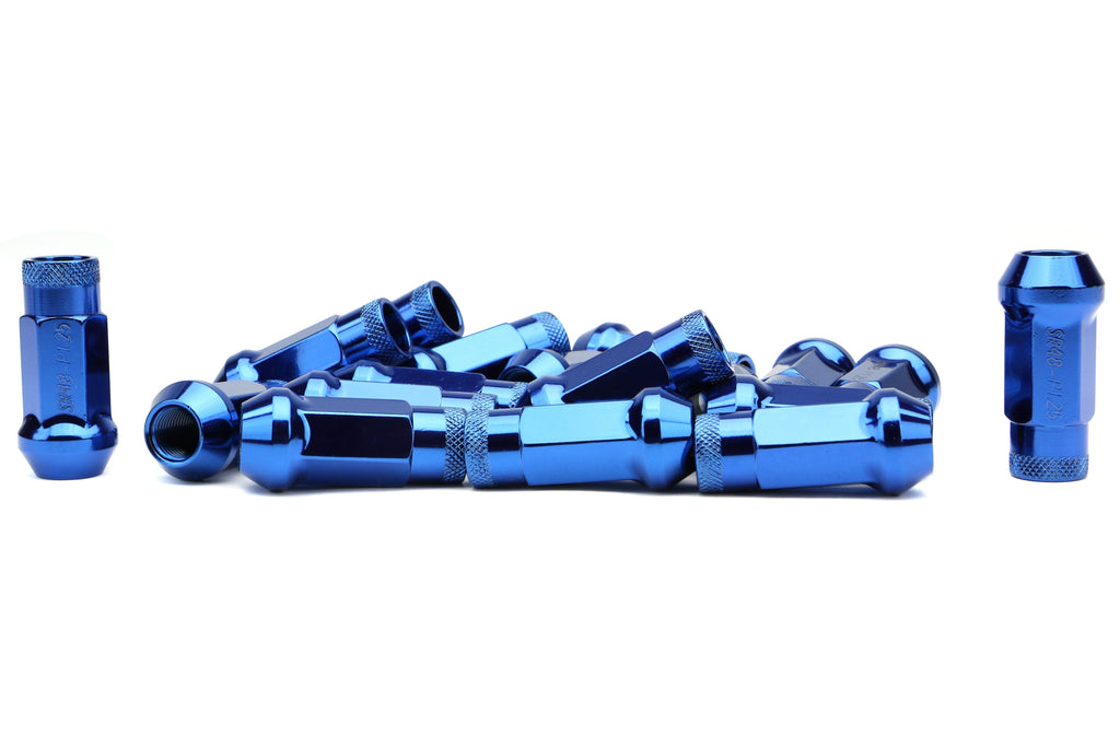 Muteki SR48 Chrome Blue Open Ended Lug Nuts 12X1.25 - Universal