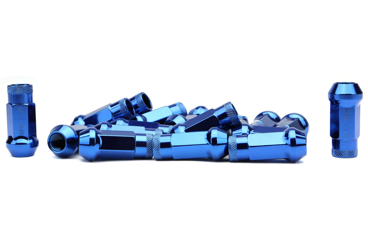 Muteki SR48 Chrome Blue Open Ended Lug Nuts 12X1.25 - Universal