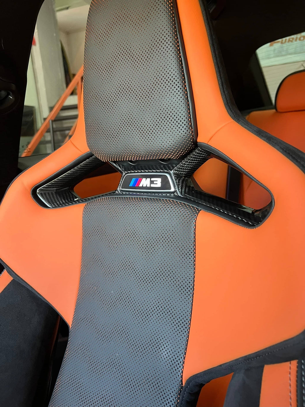 G8X Dry Carbon Fiber Bucket Seat Center Trim