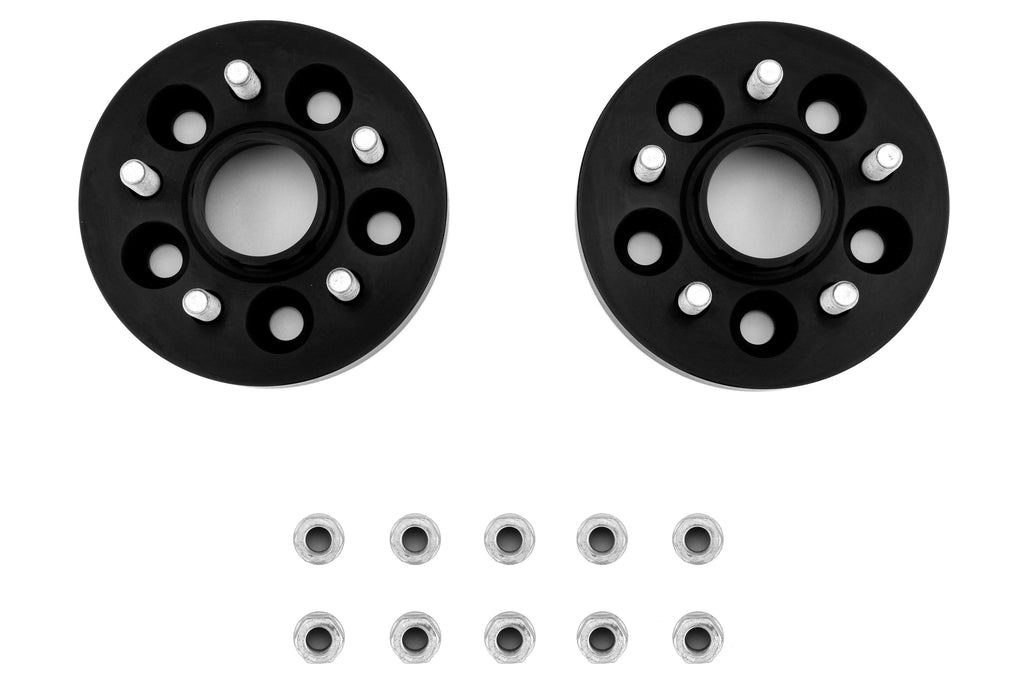PERRIN Wheel Spacers 5x100 25mm Black Pair - Subaru Models (inc. 2002-2014 WRX)