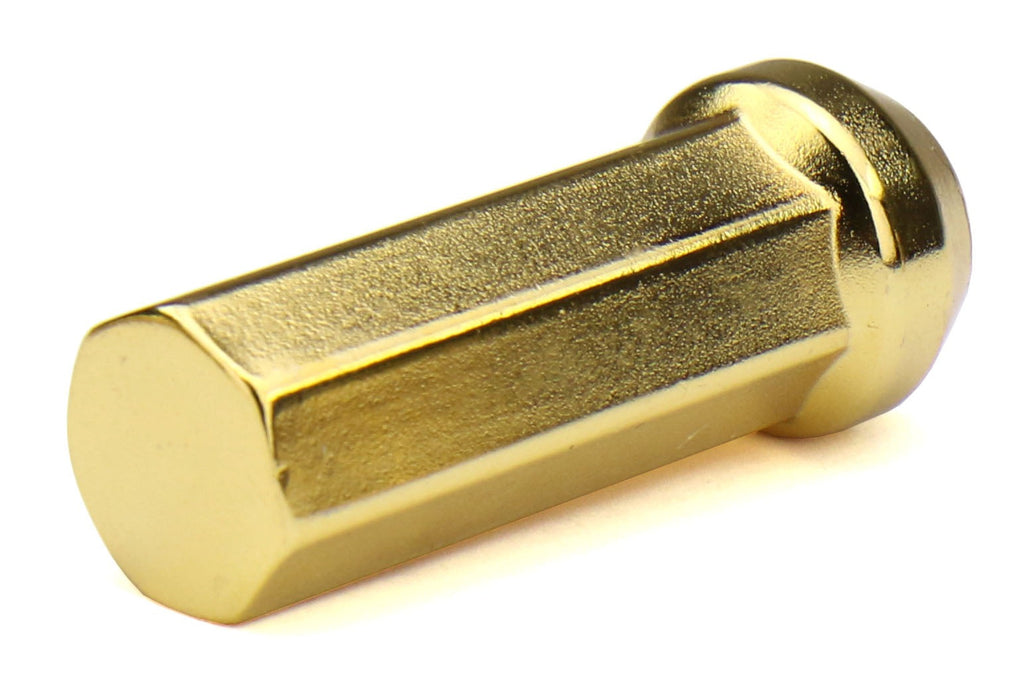 Project Kics Kyokugen Heptagon 50mm Closed Ended Gold Lug Nuts 12x1.25 - Universal