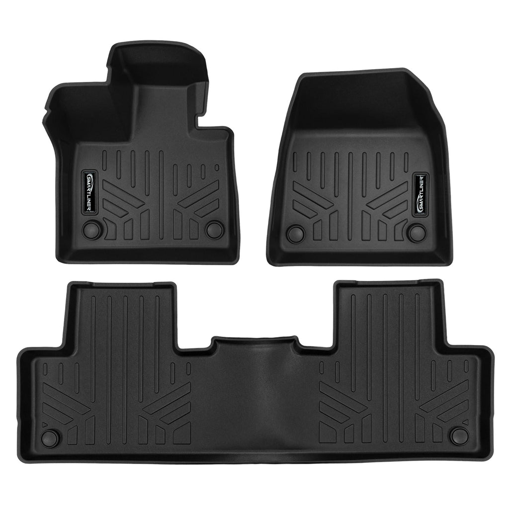 SMARTLINER Custom Fit Black For 2025-2026 Volvo EX90 Electric. Fits 7 Passenger Model