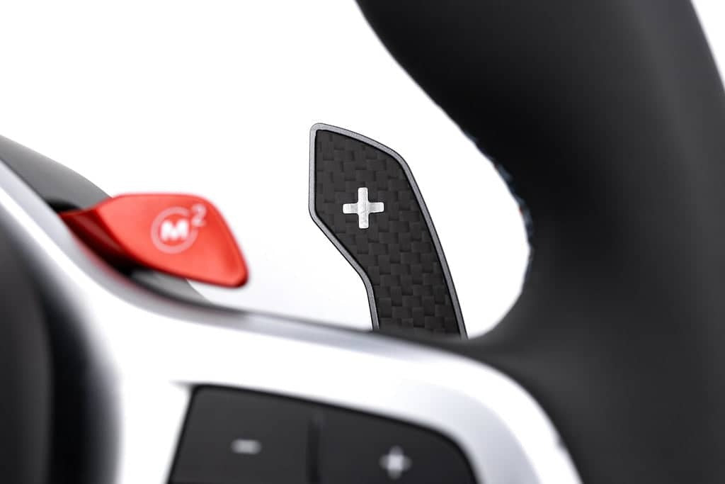 JQ Werks / MadTrace BMW G-Chassis Clubsport Magnetic Shift Paddle Set - Carbon V3