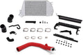 Mishimoto Performance Top Mount Intercooler & Charge Pipe Kit (Red Pipe / Silver Intercooler) - 2015-2021 Subaru WRX