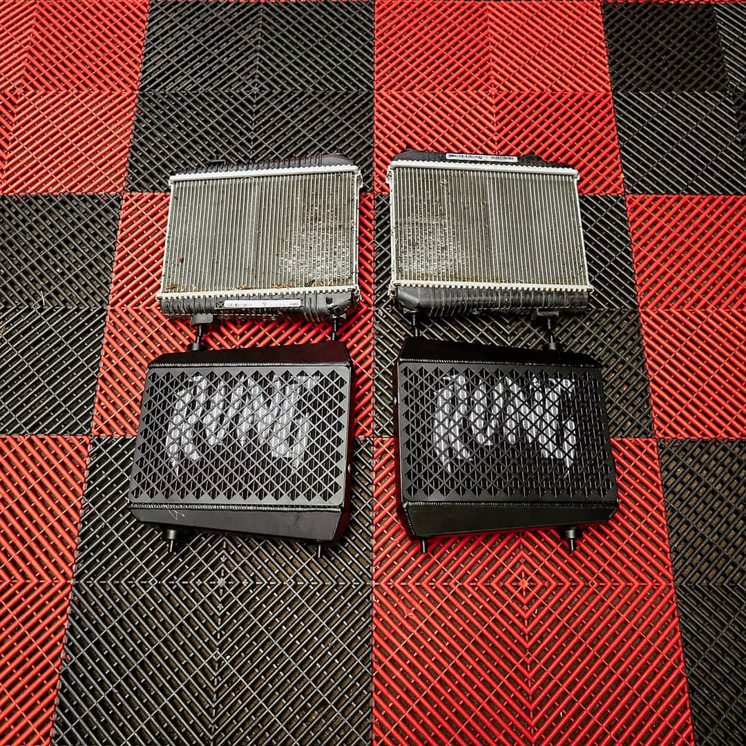Rvng (G80,G82,G87) S58 Auxilary Coolers w/ Built in Rock Guard