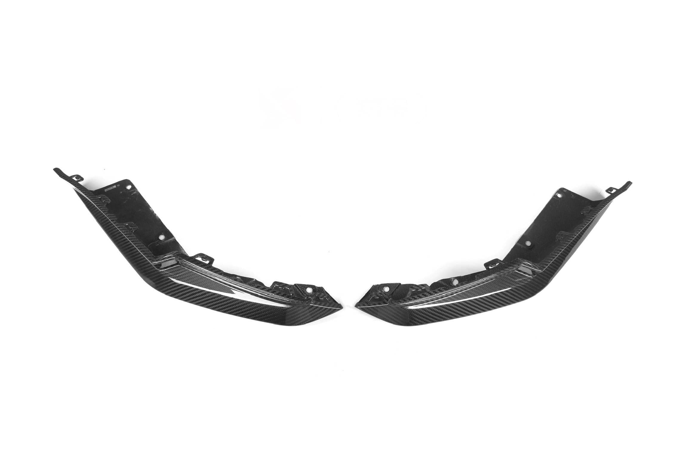 G8X Dry Carbon Fiber Rear OEM Style Replacement Bumper Splitters