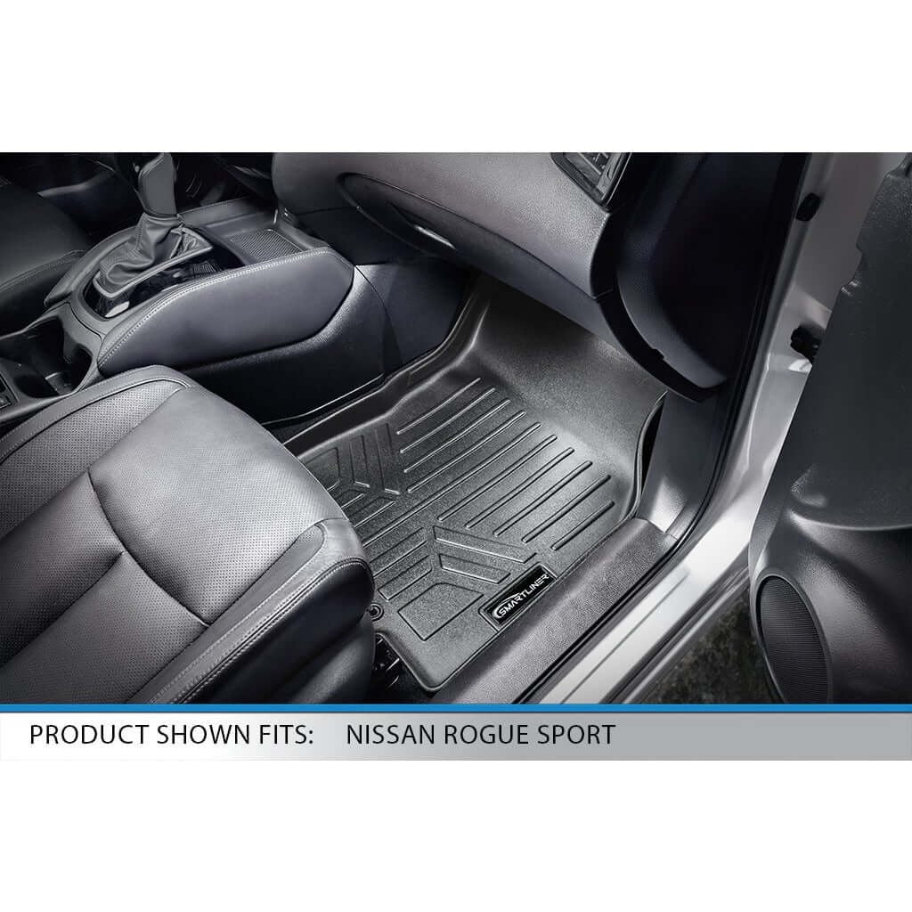 SMARTLINER Floor Liners for 2017-2024 Nissan Rogue Sport - Factory Cargo Tray in Lowest Position