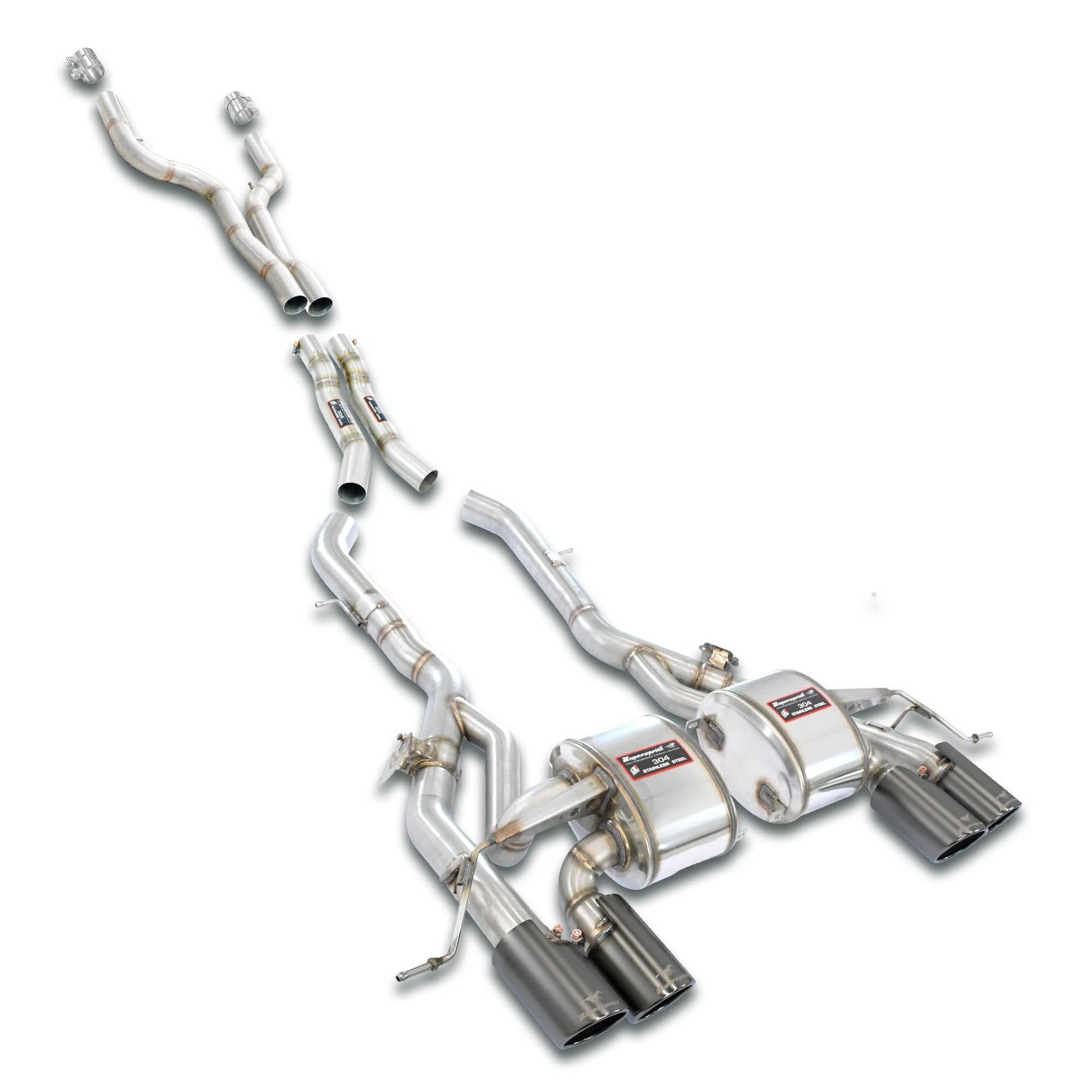 Supersprint BMW G87 M2 Twin Pipe Resonator Delete Package with Valved Exhaust