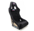 NRG Innovations FRP Bucket Seat ULTRA Edition with peralized back, Black alcantara material(medium) - Universal