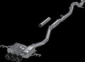 MBRP T304 Stainless Steel 3in Cat-Back - Triple Center Outlet w/ Carbon Fiber Tips - 2023-2024 Honda Civic Type R