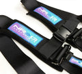 NRG Innovations SFI 16.1 5pt 3" Seat Belt Harness with Pads / Latch Link (Black 12/22) - Universal