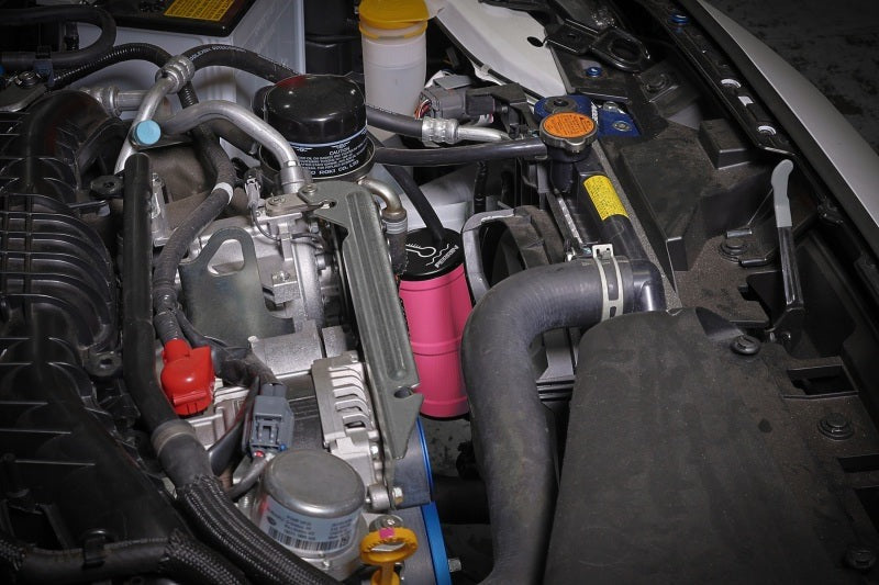 PERRIN Coolant Overflow Tank - Hyper Pink 2002-2025 Subaru WRX / 2004-2021 STI / 2013-2026 BRZ/GR86/FRS/86
