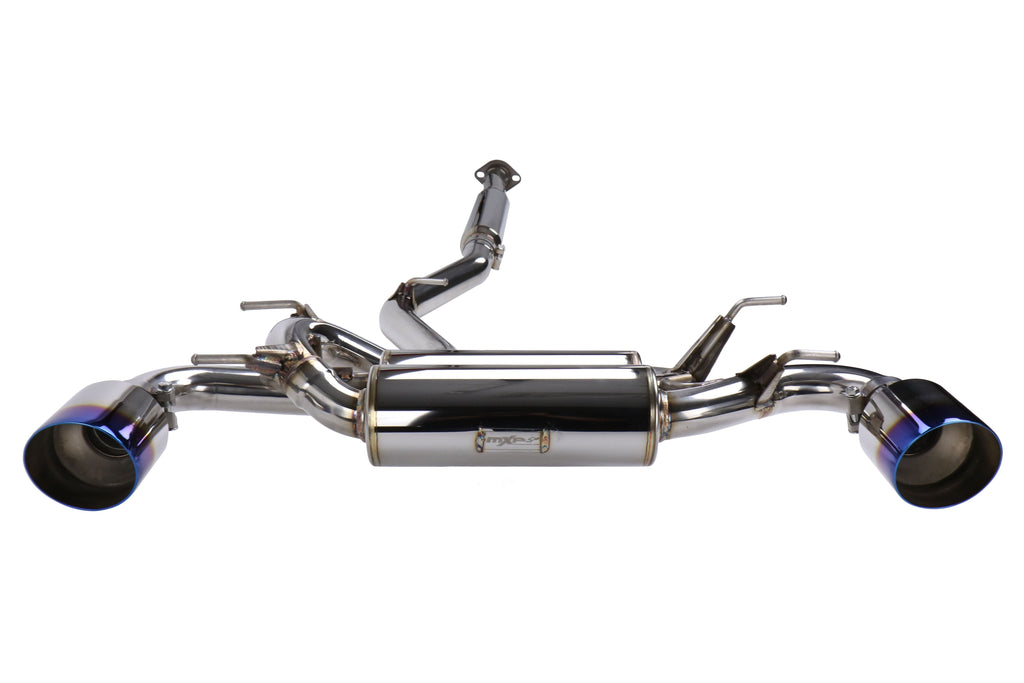MXP SP Cat Back Exhaust Stainless Steel Burnt Tips - 2013-2016 Scion FR-S / 2013-2024 Subaru BRZ / 2017-2019 Toyota 86