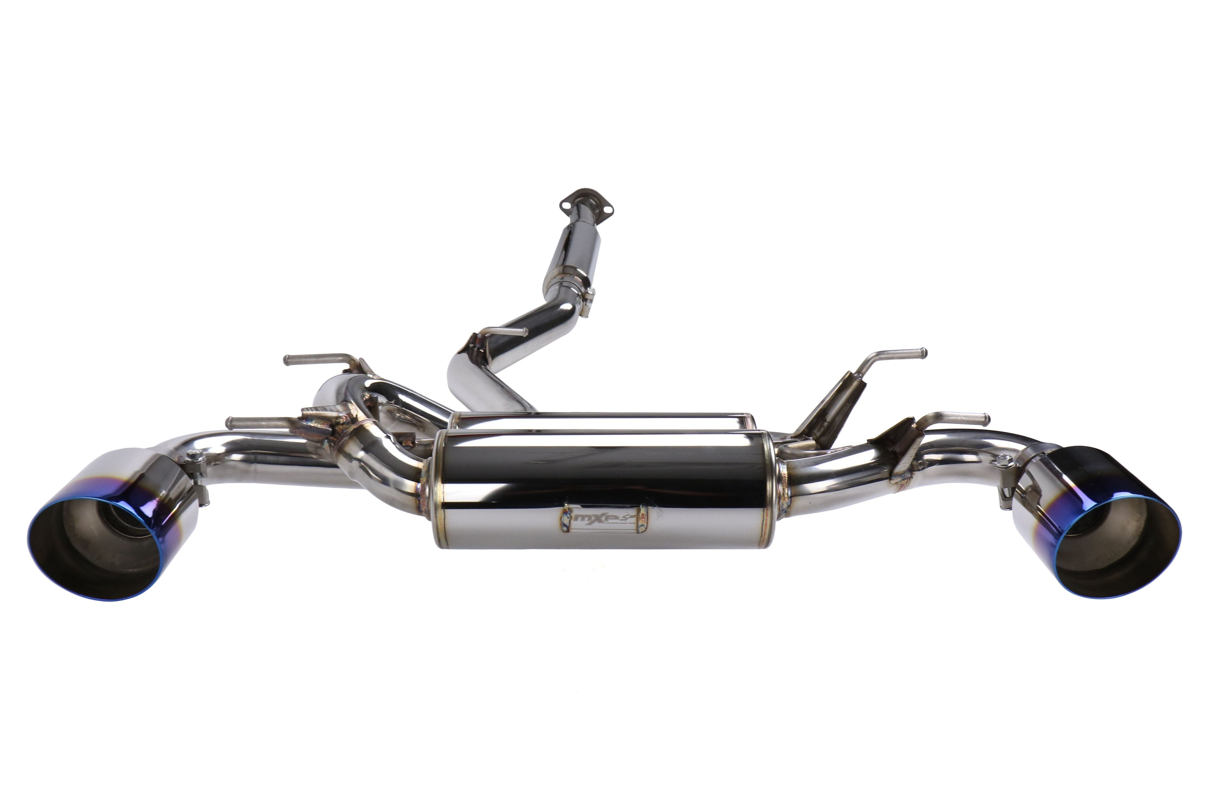 MXP SP Cat Back Exhaust Stainless Steel Burnt Tips - 2013-2016 Scion FR-S / 2013-2024 Subaru BRZ / 2017-2019 Toyota 86