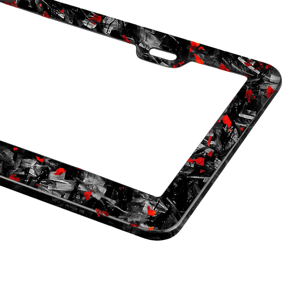 Flake Forged Carbon Fiber License Plate Frame