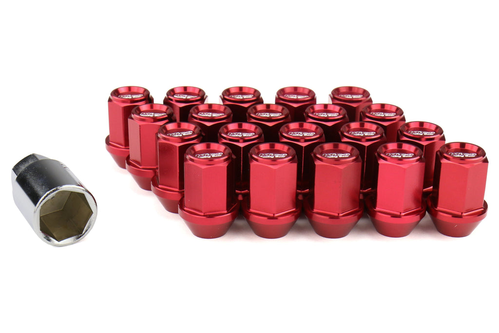 Project Kics Leggdura Racing Lug Nuts Red M12X1.25 - Universal