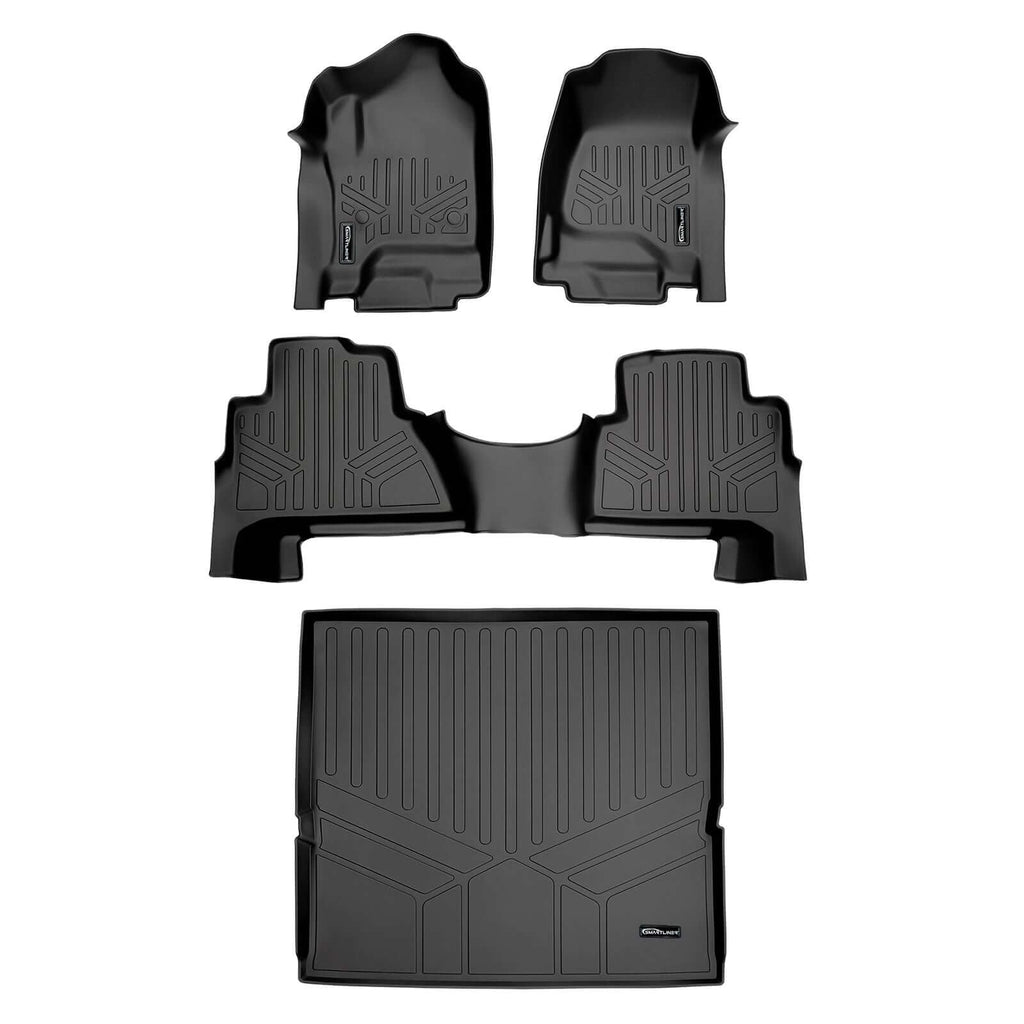 Smart TrimTM Floor Liners For 2015-2020 Cadillac Escalade with Second Row Bucket Seats