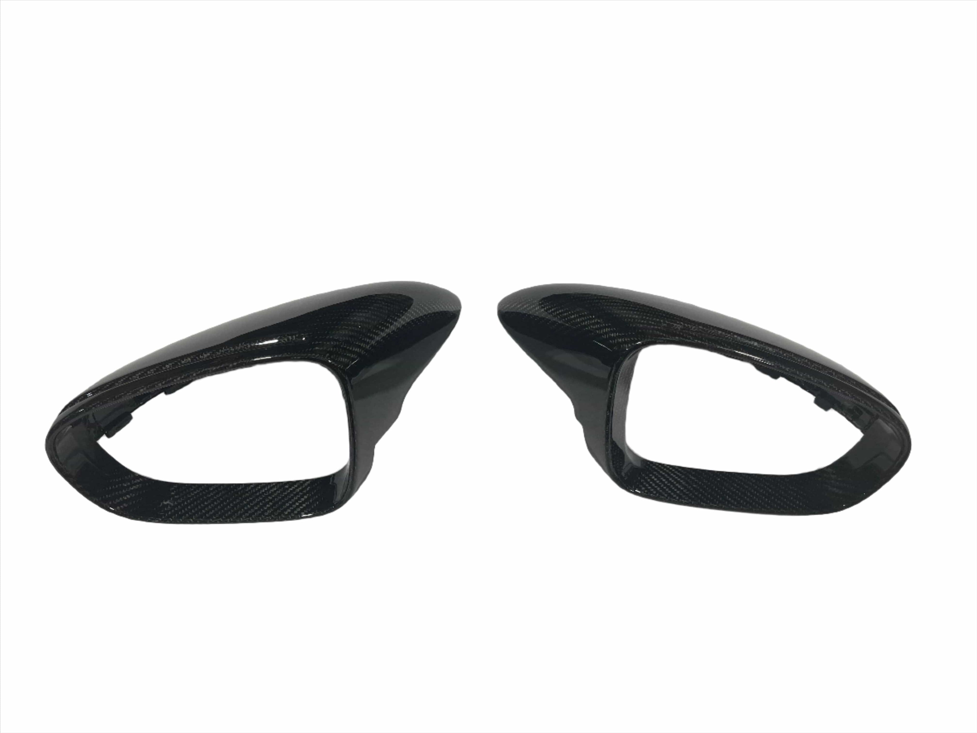 Kies Porsche 992 911 (2019-2024) Dry Carbon Fiber Gloss Mirror Cap Replacement