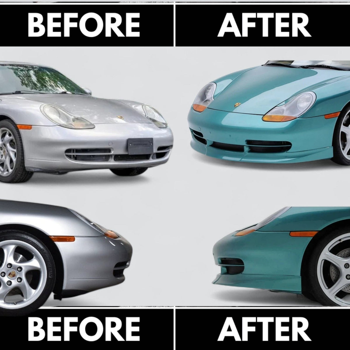 Better Bodies Motorsport GT3-Style Front Spoiler Lip - Porsche / 996 / 1998–2001