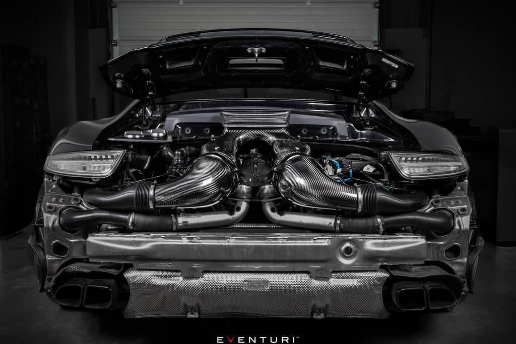Eventuri Porsche 991 991.2 Turbo / Turbo S Black Carbon Intake System