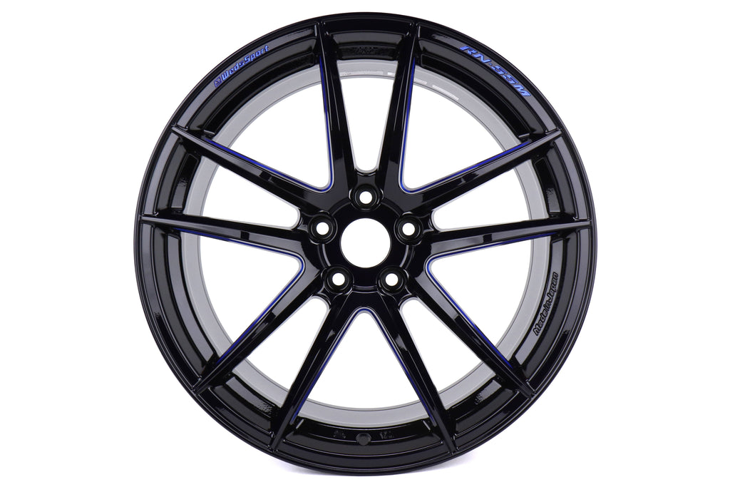 WedSport BBM RN-55M Black Blue Machine 19x9 +30 5x112 (Single Wheel) - 2020-2023 Toyota GR Supra