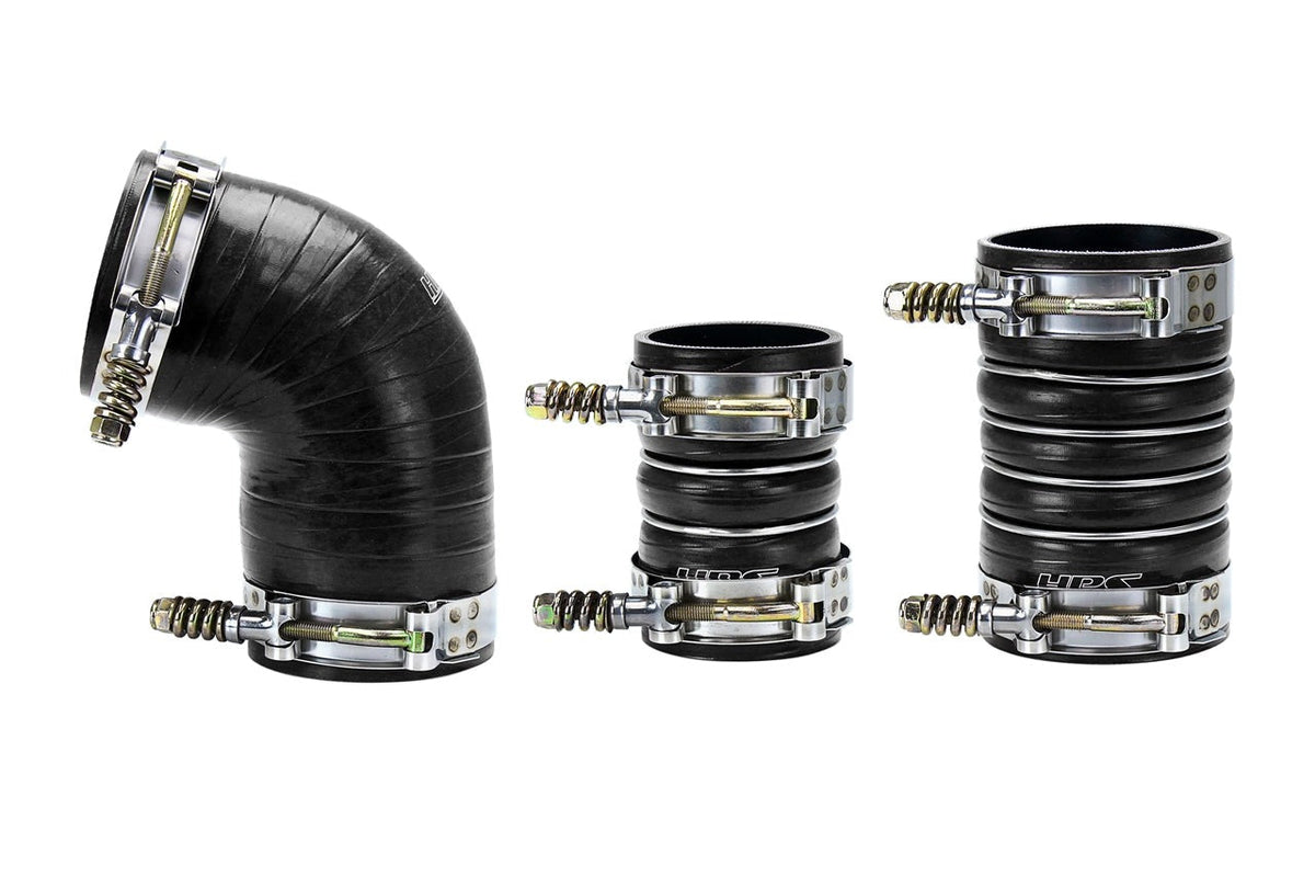 HPS High Temp Aramid Reinforced Silicone Intercooler Hose Boots Kit GMC 2006-2010 Sierra 3500 6.6L Duramax Diesel