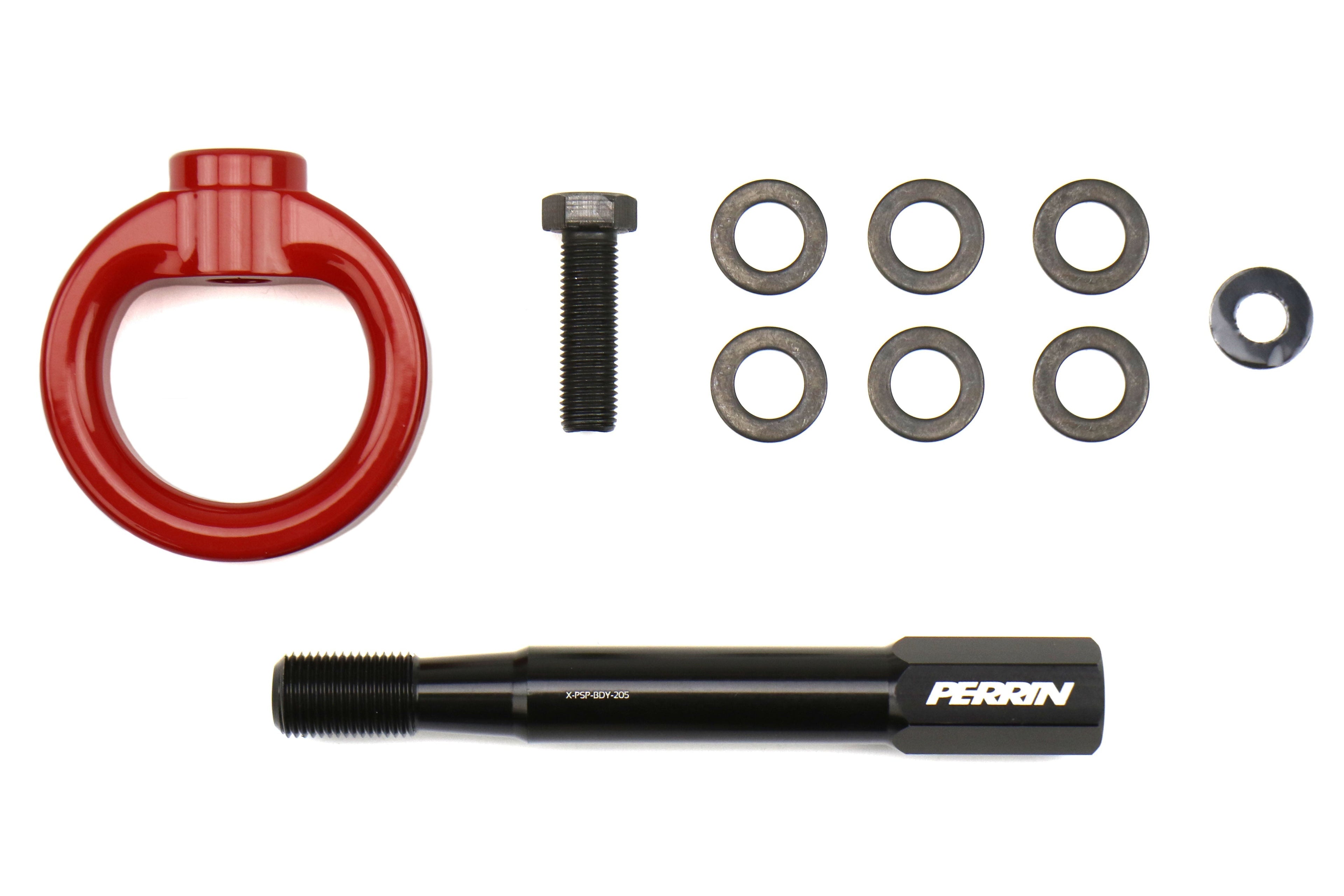 PERRIN Performance Rear Tow Hook Kit (Red) - 2013-2016 Scion FR-S / 2013-2024 Subaru BRZ / 2017-2020 Toyota 86 / 2022-2024 GR86