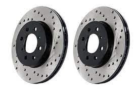Stoptech Drilled Rear Right Rotor Single - Subaru/Scion Models (inc. 2013-2016 Scion FR-S / 2013-2024 Subaru BRZ / 2017-2024 Toyota GR86)
