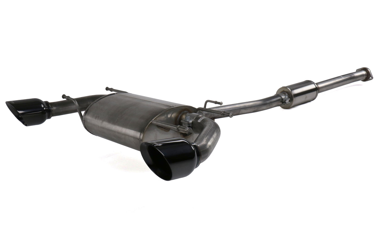 Corsa 2.5in Cat Back Exhuast System w/ Polished Black Tips - 2013-2016 Scion FR-S / 2013-2024 Subaru BRZ / 2017-2019 Toyota 86