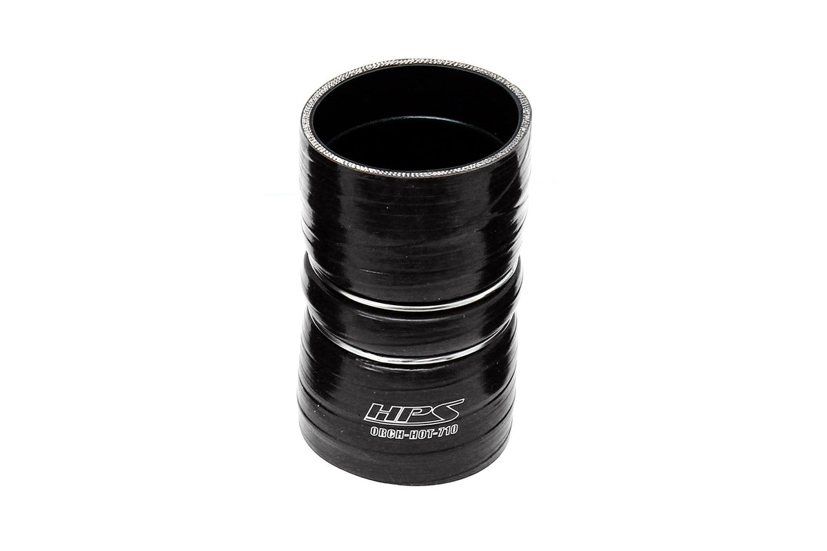 HPS Silicone Intercooler Turbo Boot Hose, Black, ORCH-710-BLK, replace part # 3C34-6C640-CA, 3C34-6C640-DA
