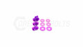 Dress Up Bolts (Purple) Titanium Hardware Kit - Verus Engineering Turbo Heat Shield - 2020-2024 Toyota GR Supra