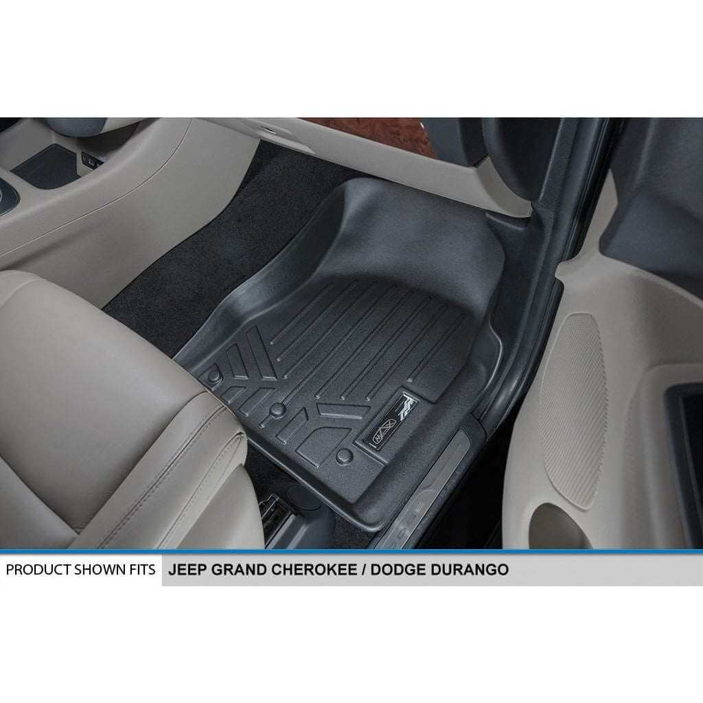 Smart TrimTM Floor Liners For 13-16 Durango with 1st Row Dual Floor Hooks & 2nd Row Bucket Seats