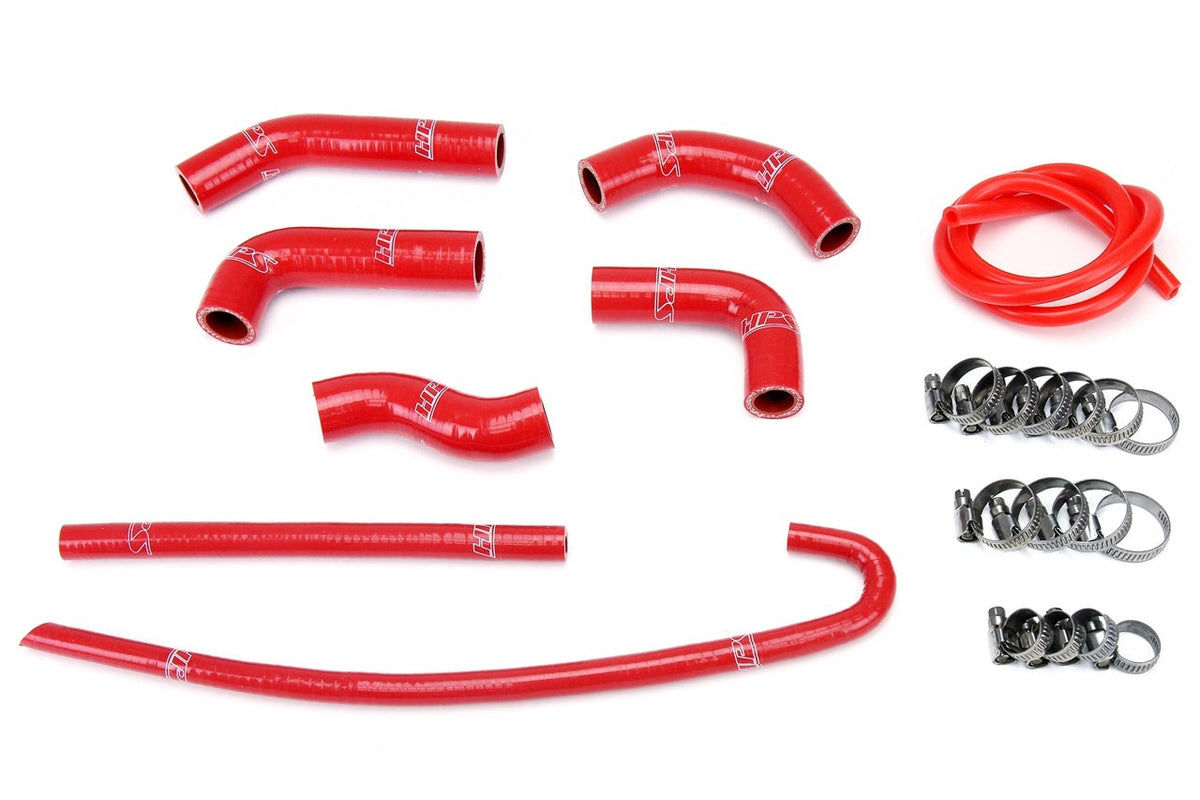 HPS Red Reinforced Silicone Radiator Hose Kit Honda 00-10 XR650R