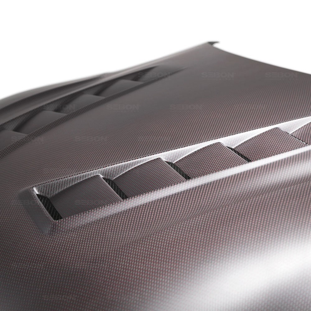 Seibon TS-Style Red Dry Carbon Hood - 2020+ A90 Supra