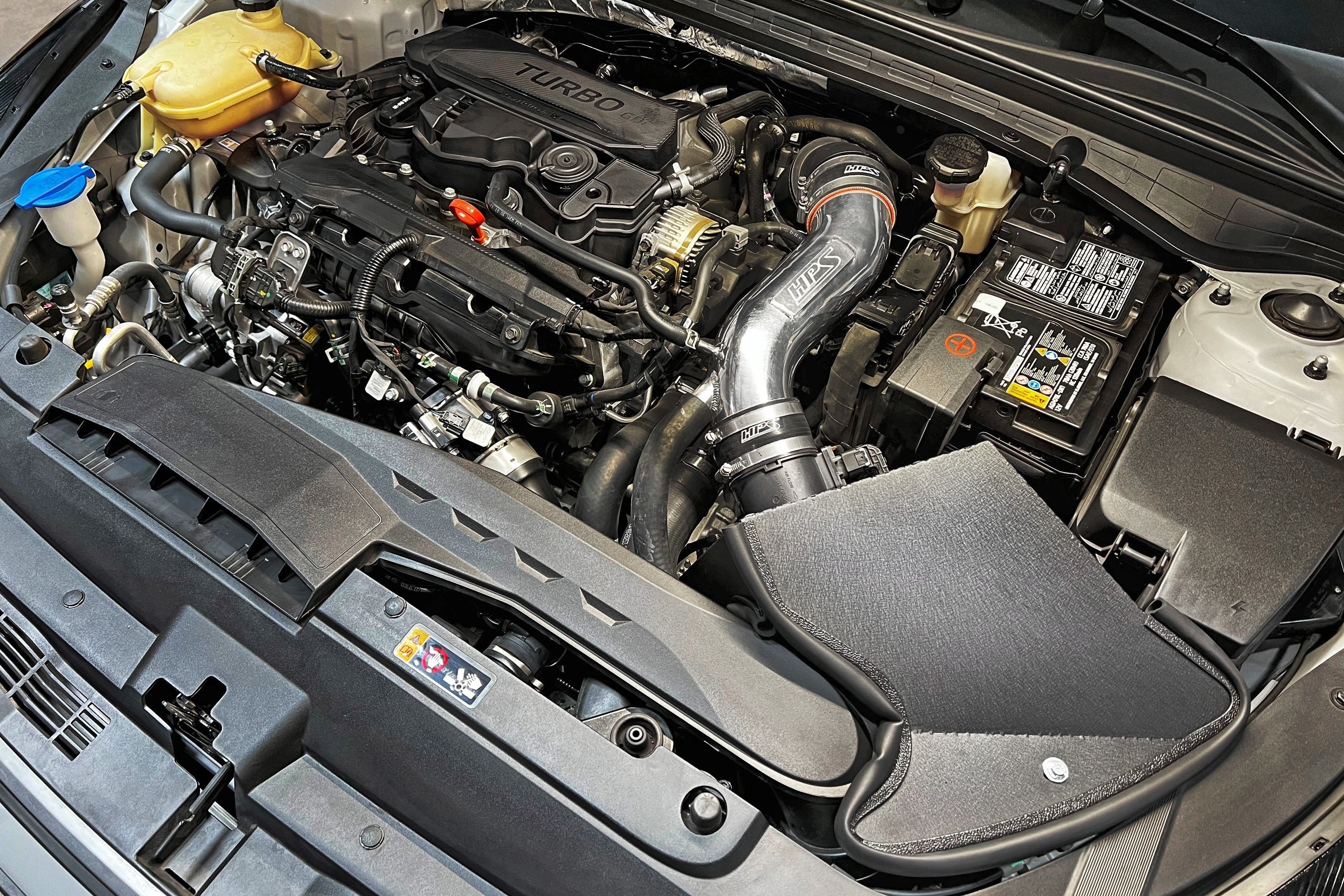 HPS Performance Air Intake Kit with Heat Shield, 2021-2024 Kia K5 1.6L Turbo, 827-712