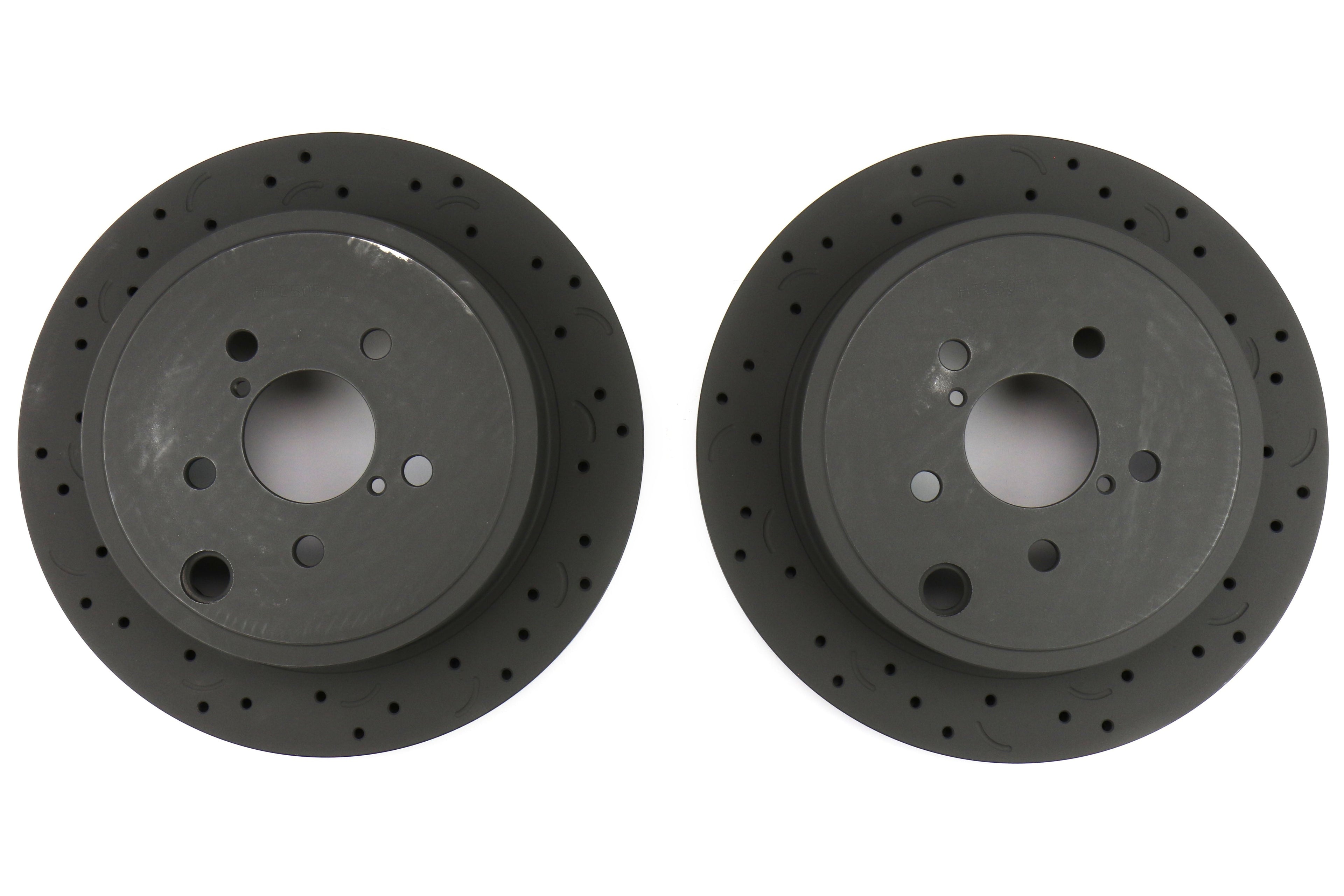 Hawk Talon Cross Drilled and Slotted Rear Rotor Pair - 2013-2016 Scion FR-S / 2013-2020 Subaru BRZ / 2017-2019 Toyota 86