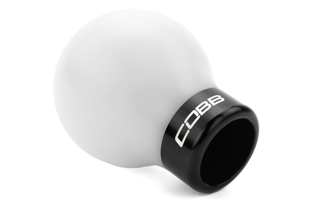 COBB Tuning Delrin Shift Knob White/Black 6MT - Subaru 6MT Models (inc. 2004+ STI / 2015+ WRX)