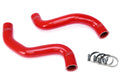 HPS Red Reinforced Silicone Radiator Hose Kit Coolant Toyota 96-99 4Runner V6 3.4L Auto Trans