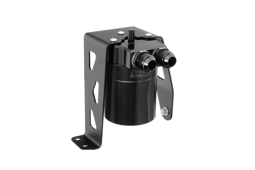 HPS Performance Aluminum Oil Catch Can Kit 2024-2026 Toyota Tacoma 2.4L Turbo, Black, 860-032WB