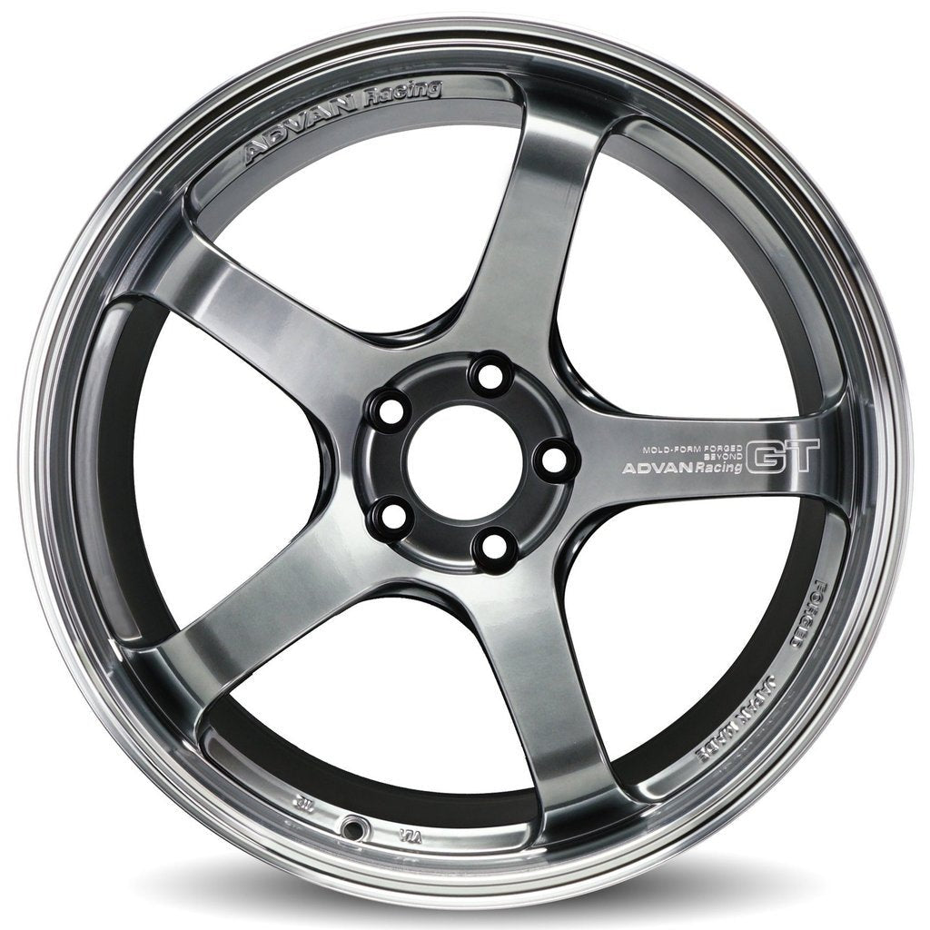 Advan GT Beyond Machining and Racing Hyper Black 19x8.5 +45 5x100 (Single Wheel) - 2013-2024 Subaru BRZ / Scion FR-S / Toyota GR86 / 2014-2018 Subaru Forester