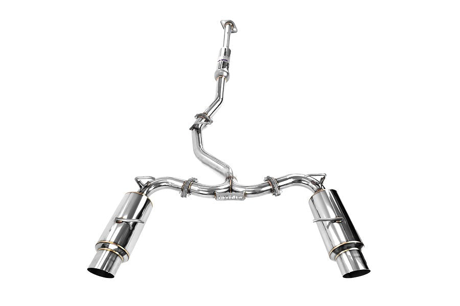Invidia N1 Catback Exhaust - Stainless Steel Tips - 2013-2024 Scion FR-S / Subaru BRZ / Toyota 86