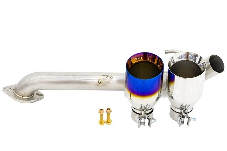 Off The Line Performance Muffler Delete Axleback Exhaust - Polished Tip - 2022-2024 Subaru BRZ / Toyota GR86