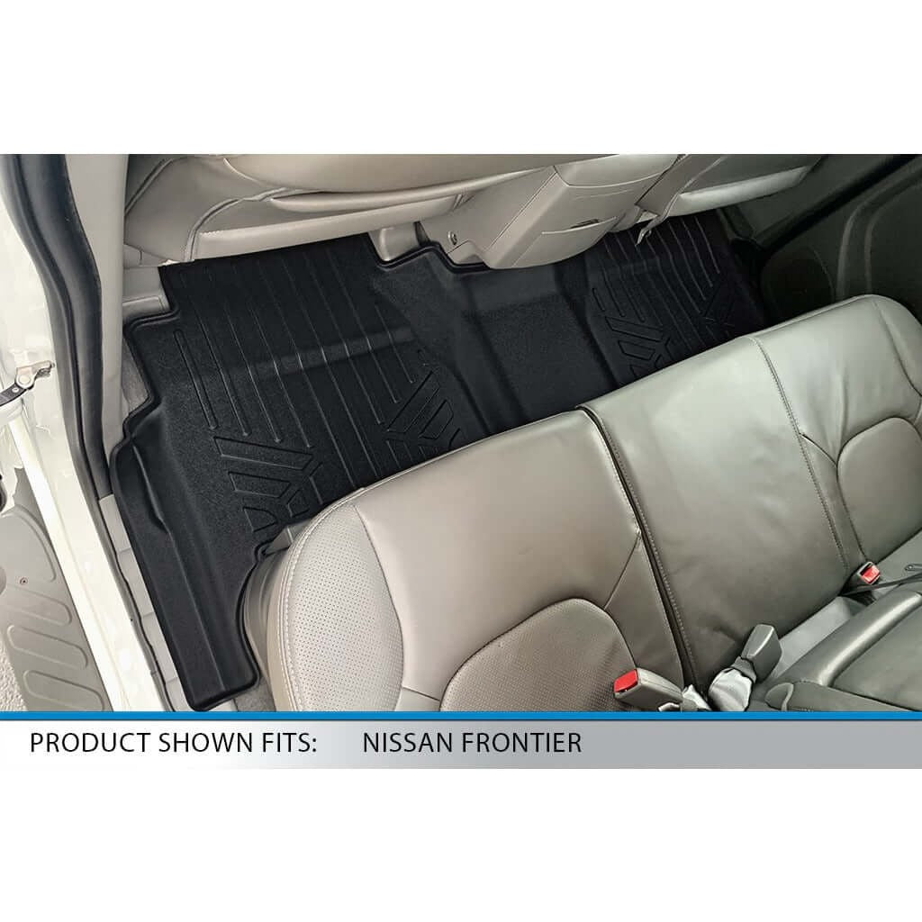 SmartCoverageTM Floor Liners For 2008-2021 Nissan Frontier Crew Cab with Dual Drivers Side Floor Posts