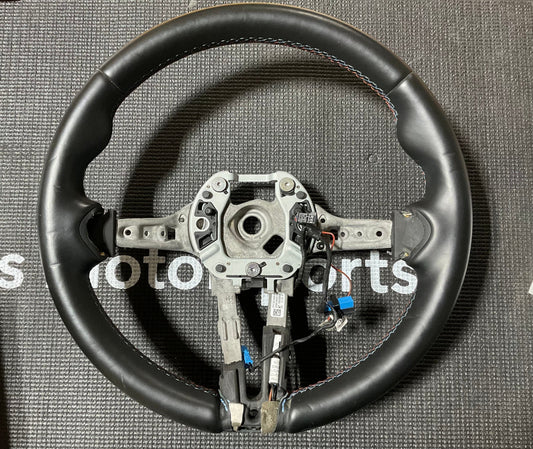 OPEN BOX - M Sport OEM Steering Wheel - Leather/M Stitching - F80, F82, F83, F87