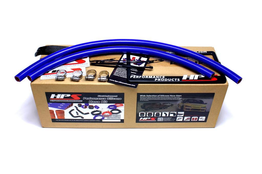 HPS Blue Reinforced Silicone Heater Hose Kit Jeep 91-01 Cherokee XJ 4.0L